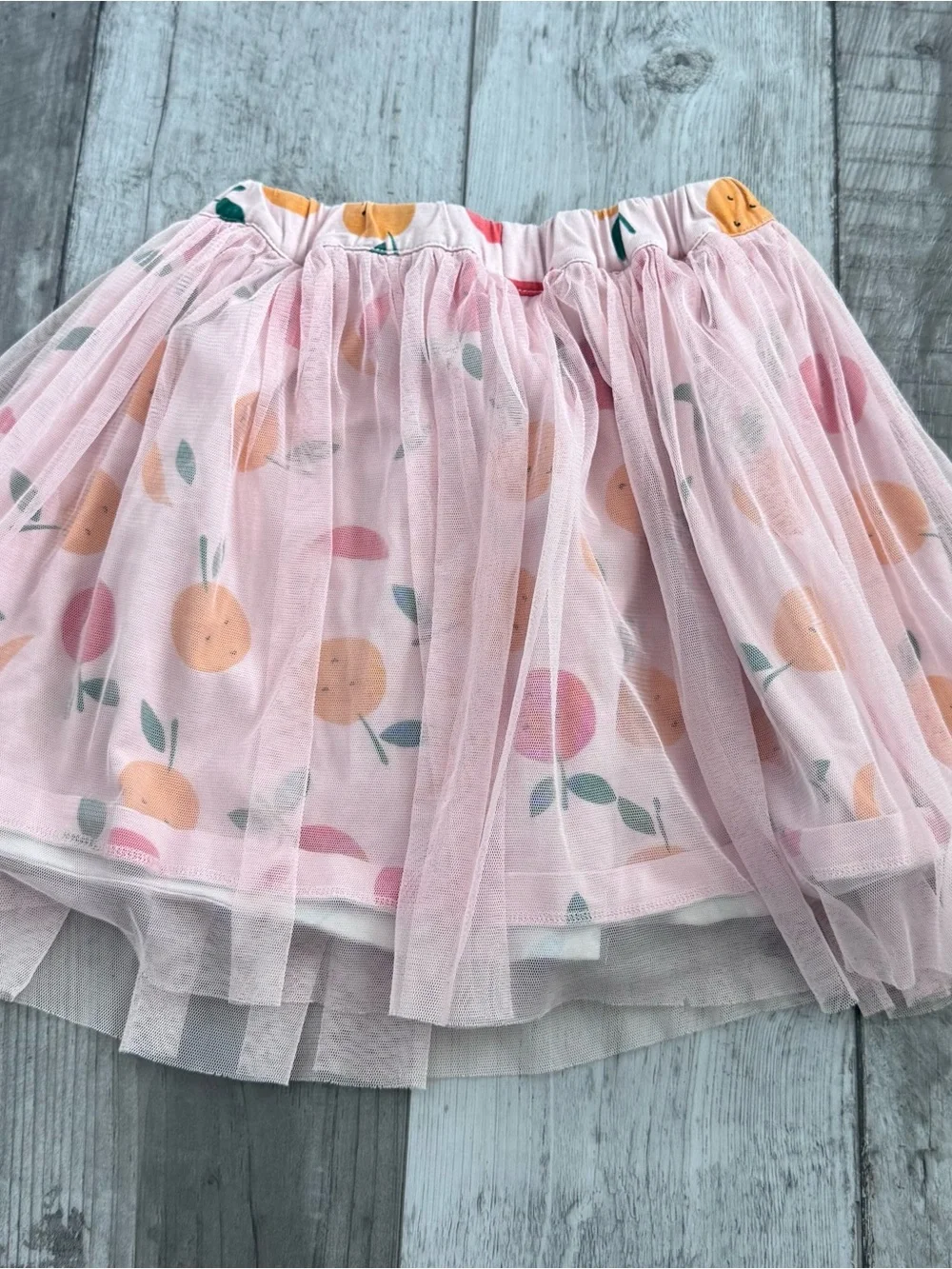 Hanna Andersson 110 5 BalletcoreTulle Tutu Pink Fruits Skirt